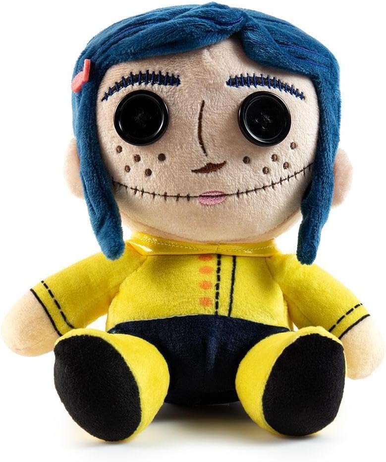 Kidrobot Coraline with Button Eyes Phunny Plush